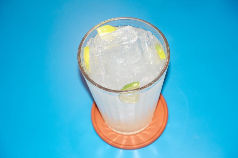 Italian sparkling limonata lemonade drink